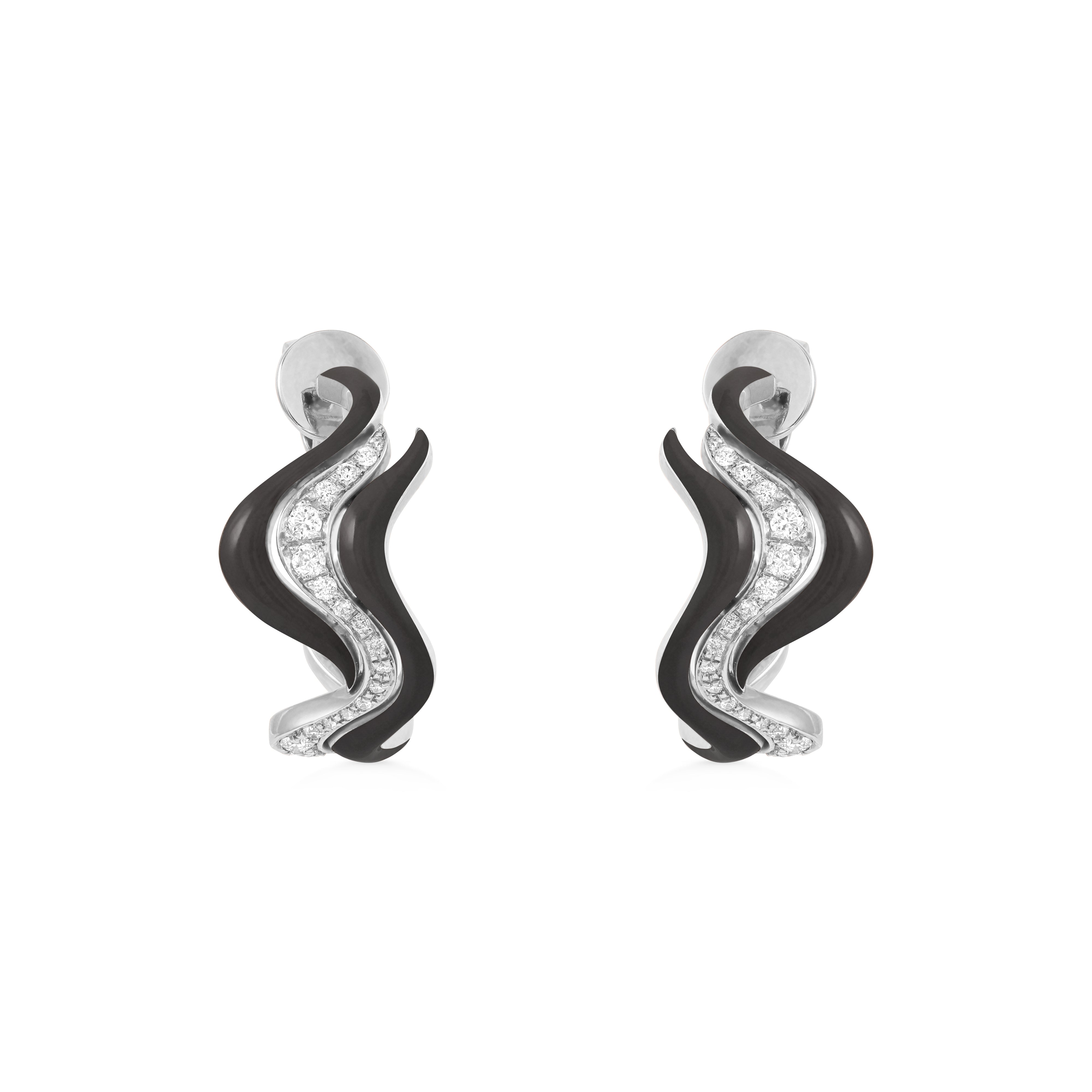 Small Flow Earring - White