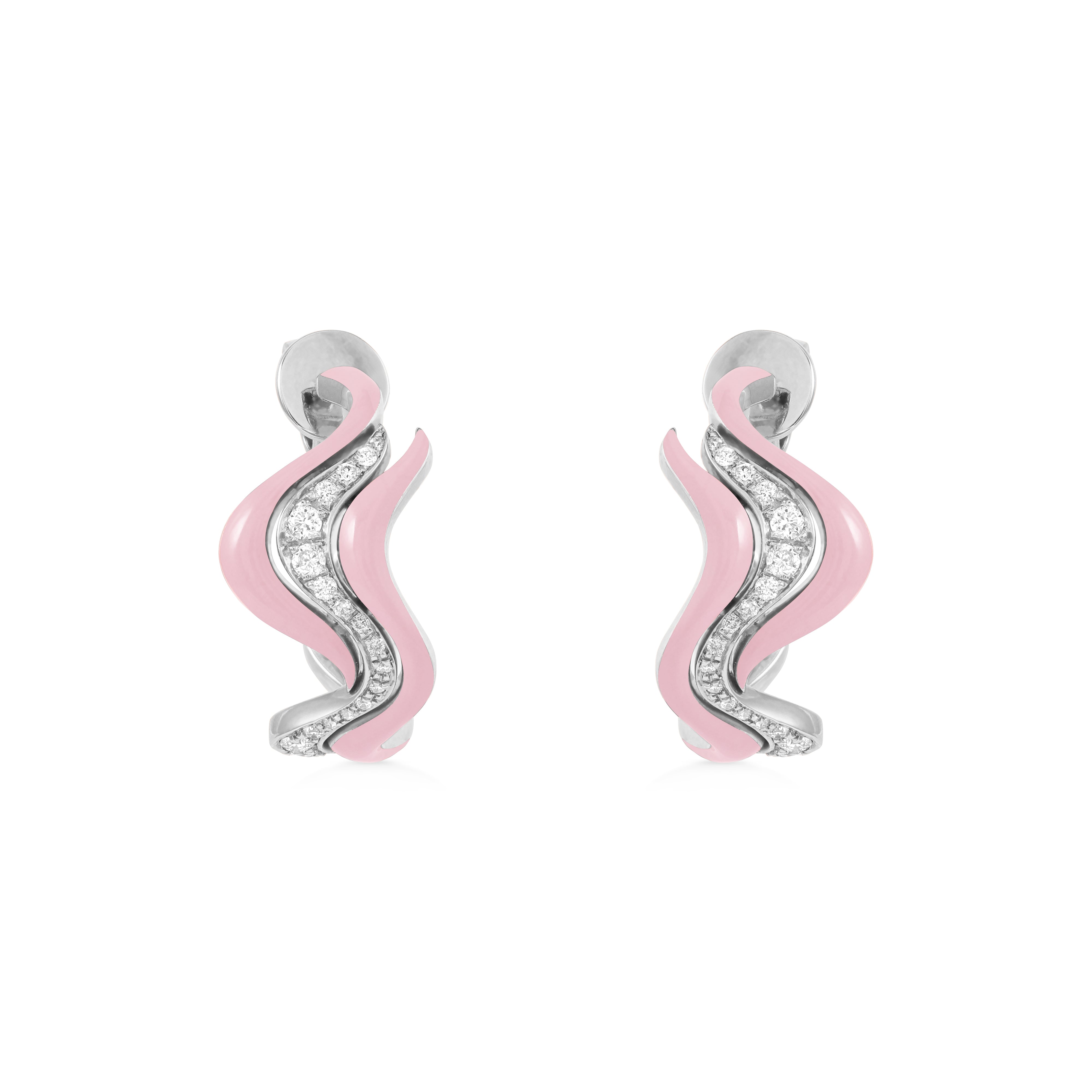 Small Flow Earring - White