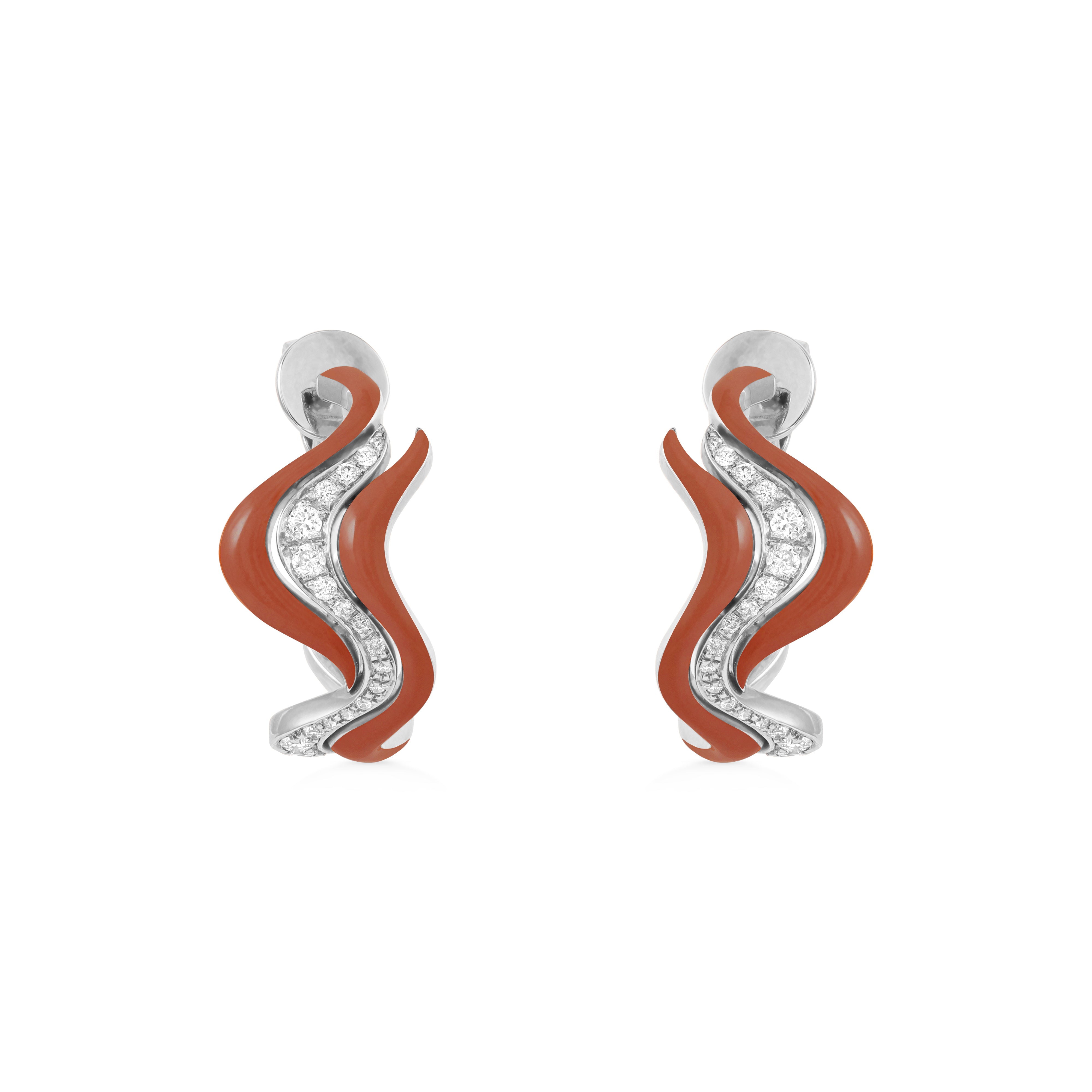 Small Flow Earring - Burgundy