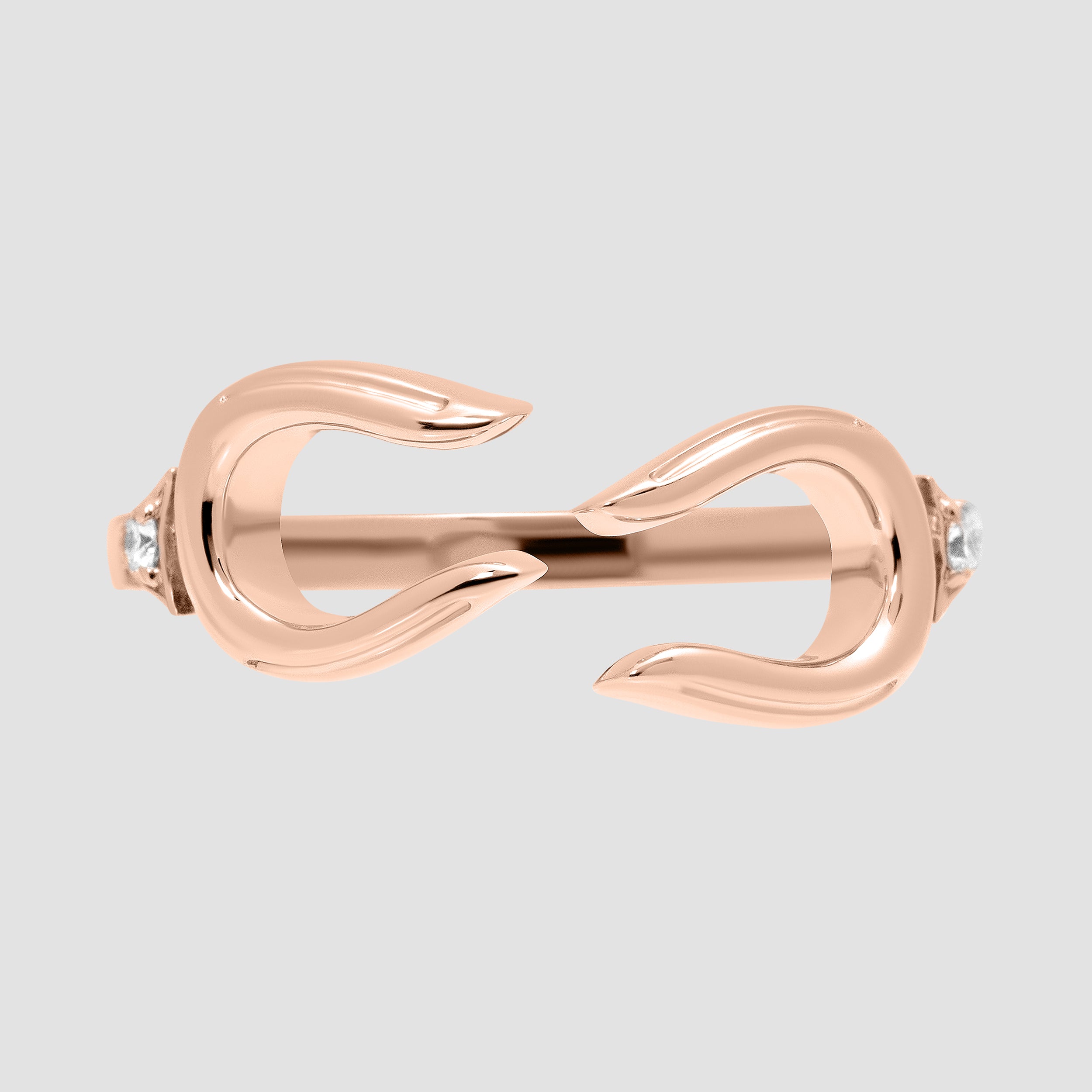 Horse Shoe Ring - Rose Gold