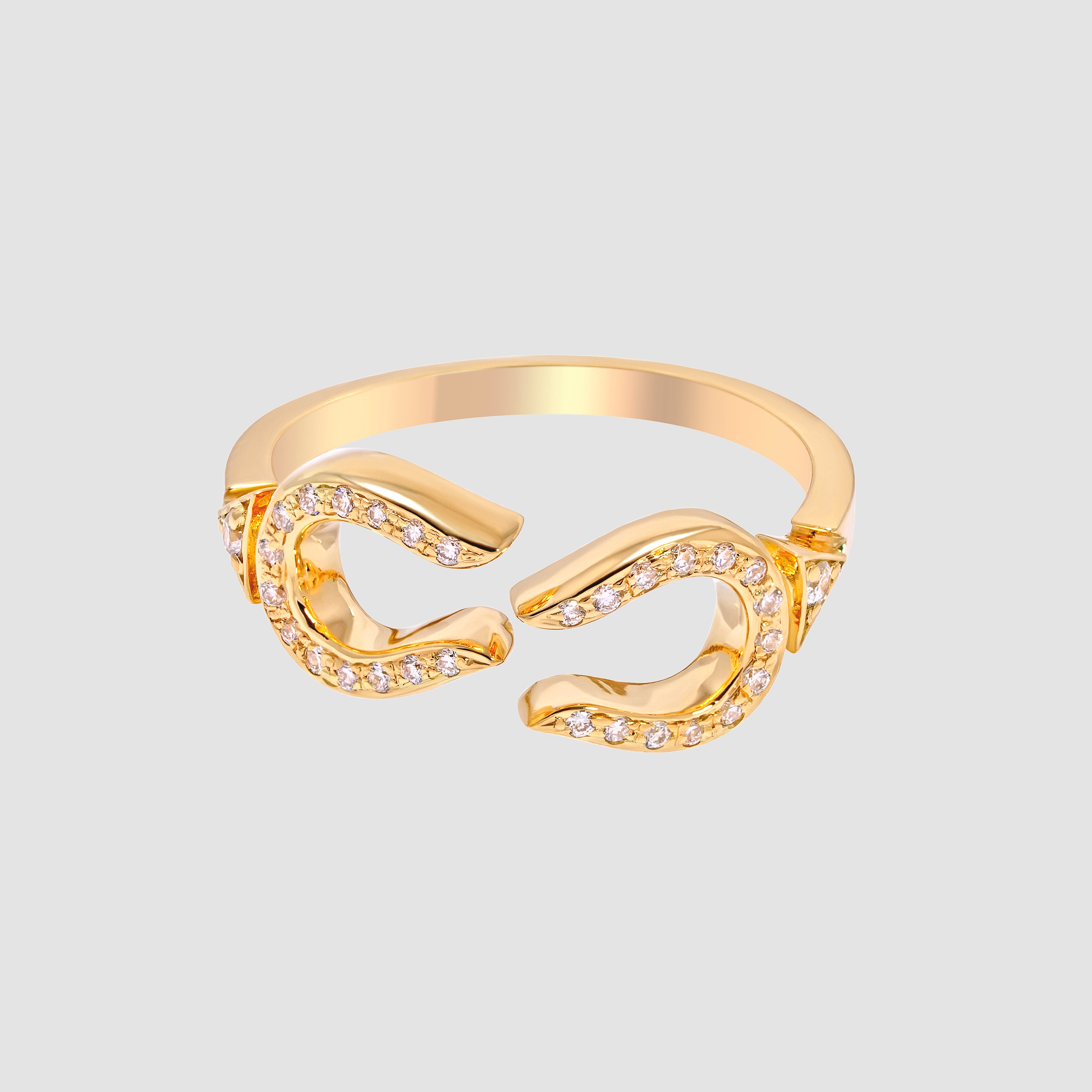 Horse Shoe Ring - Yellow Gold